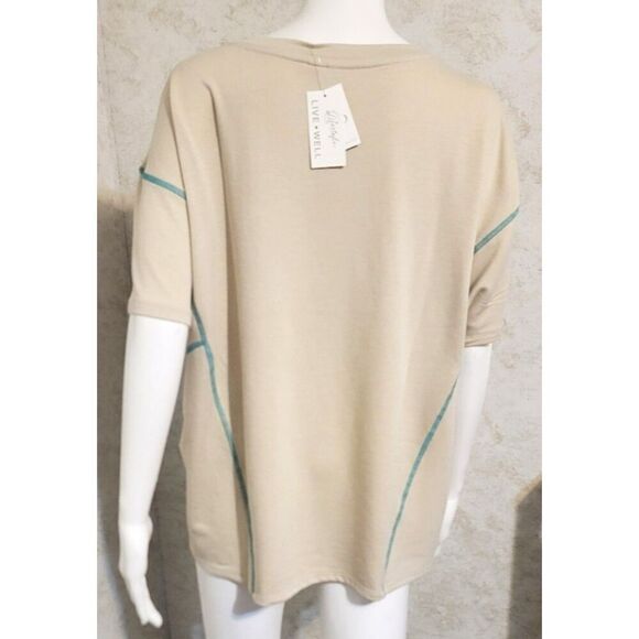 NWT - J&M Lifestyle Live Well Oversized Tee from Cato - Size L - Picture 4 of 7